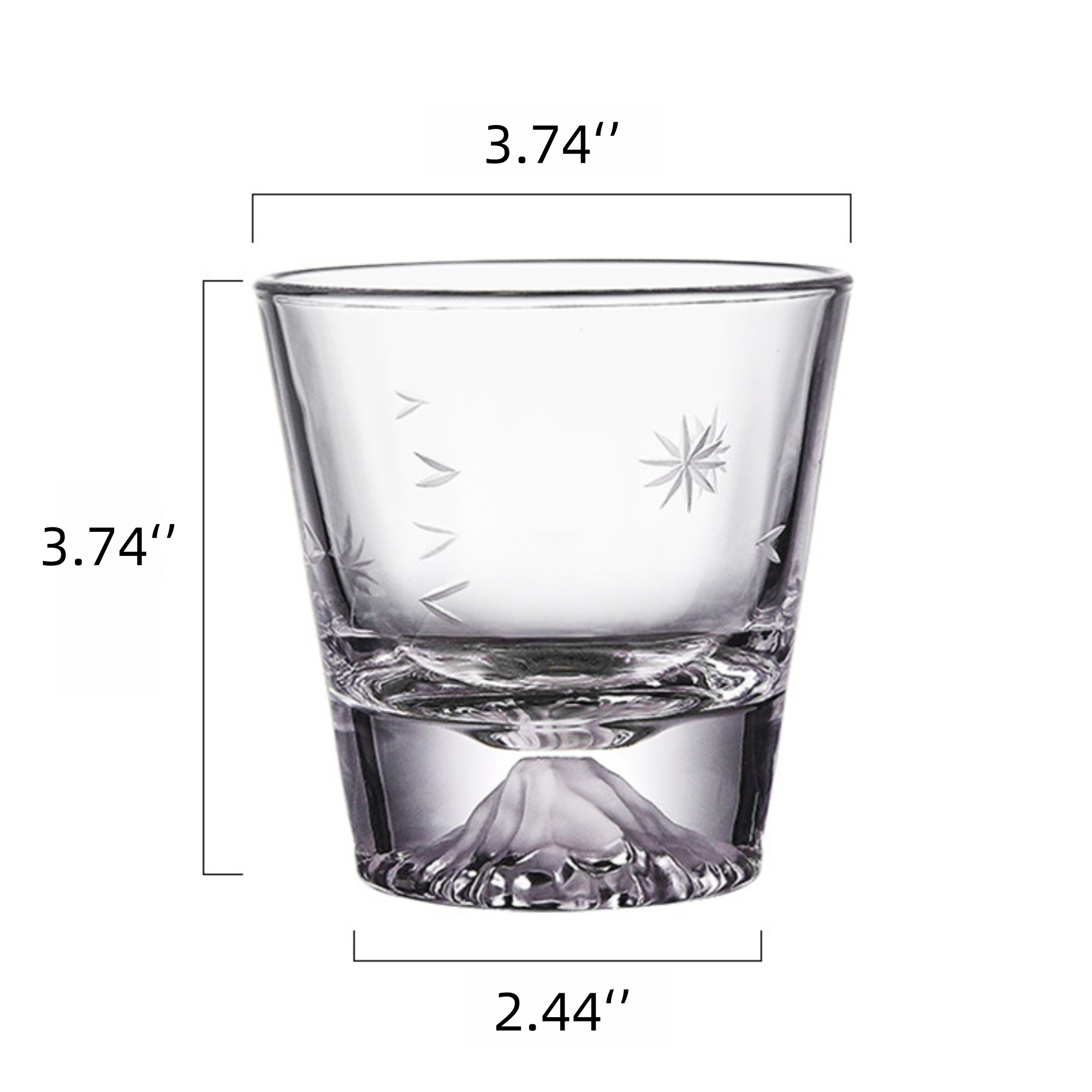 Whiskey Crystal Rock Glass 1