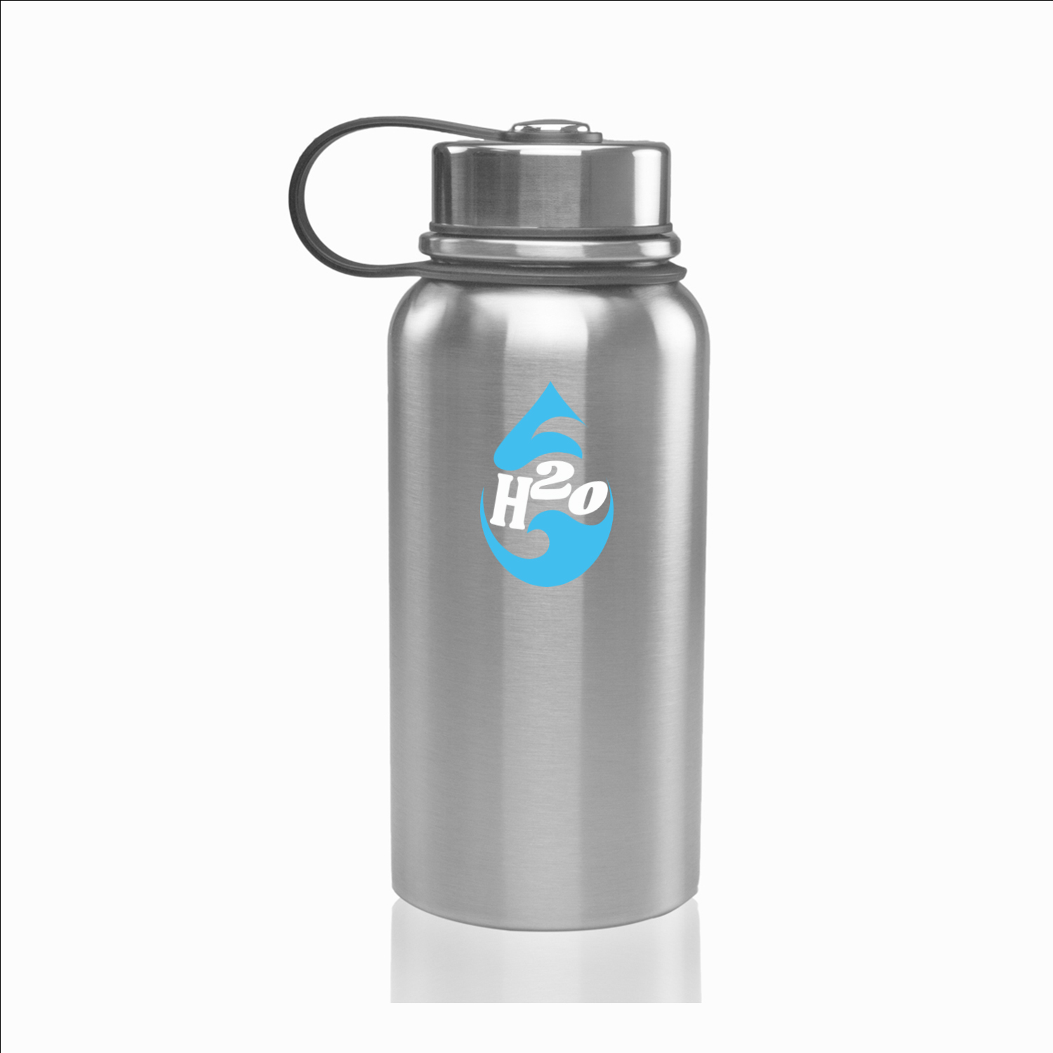 27 oz. Vacuum Sealed Stainless Steel Water Bottle (2 Color Imprint), custom water bottle with logo imprint 2