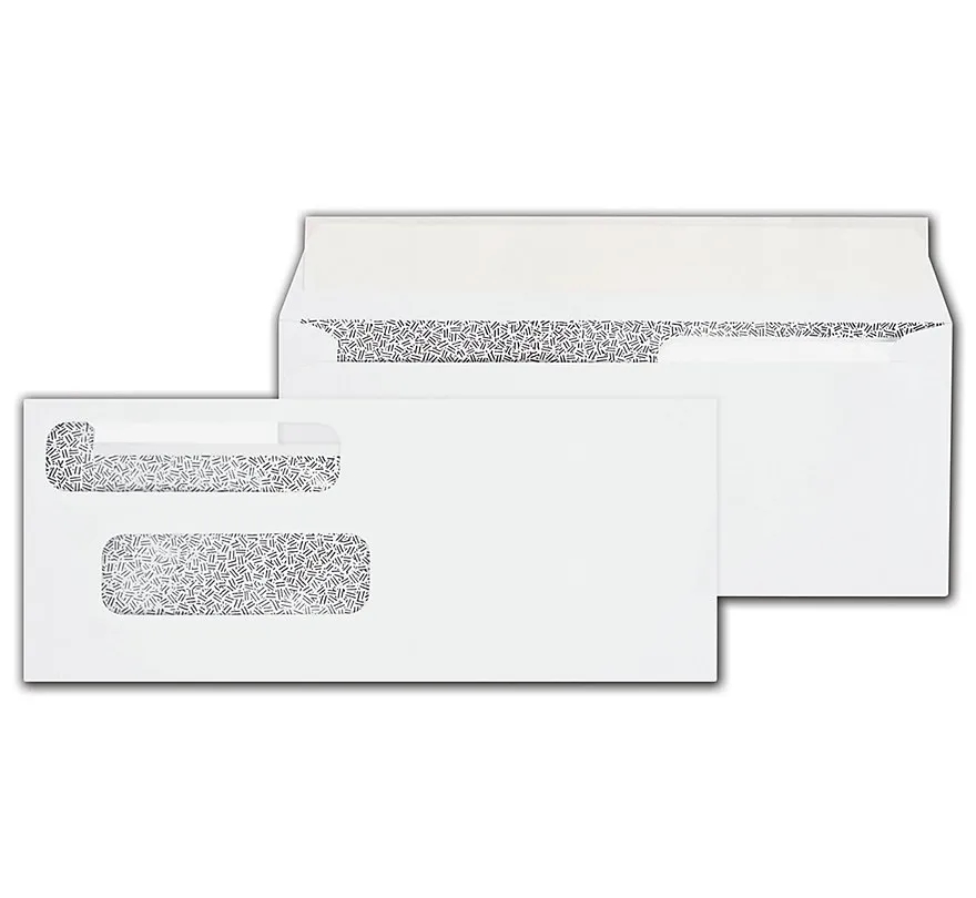 Envelopes, Double Window, Self-Seal, for Center Write Checks 1