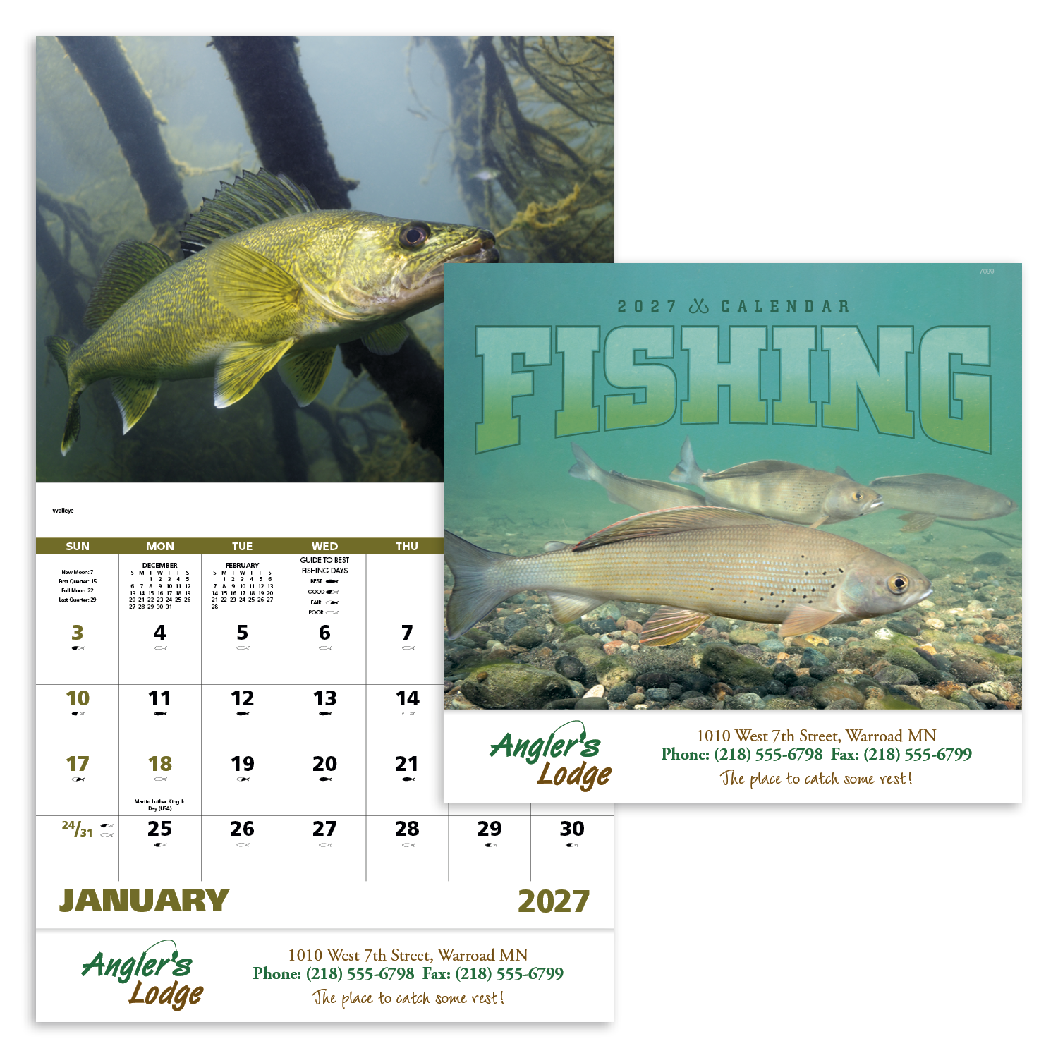 Good Value™ Fishing - Stapled Calendar 35