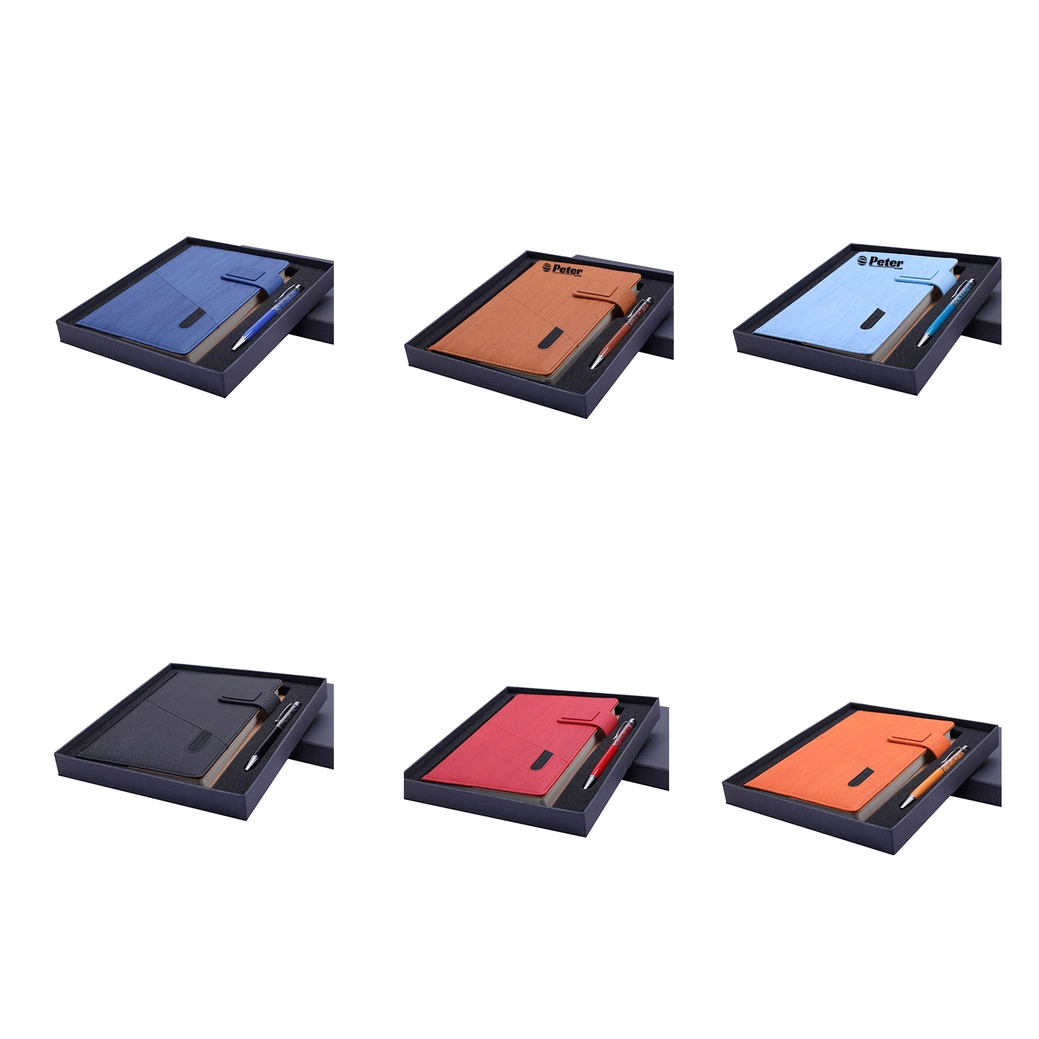 A5 Classic PU Leather Notebook Gift Set 4