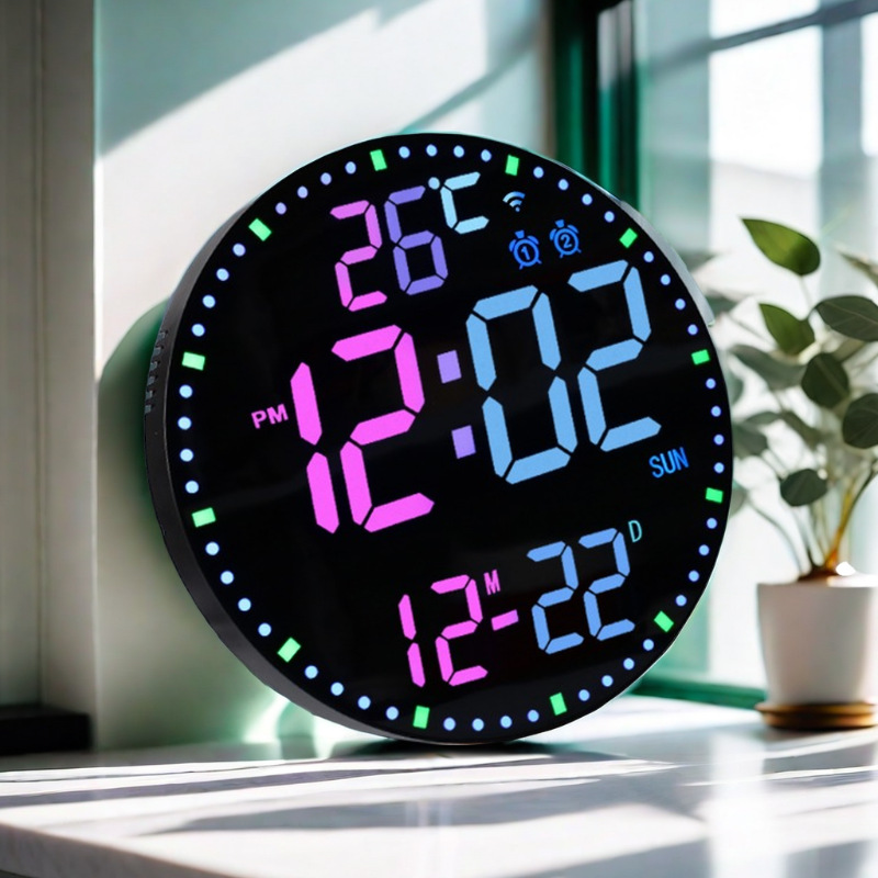 12" Digital Wall Clock with remote control 5