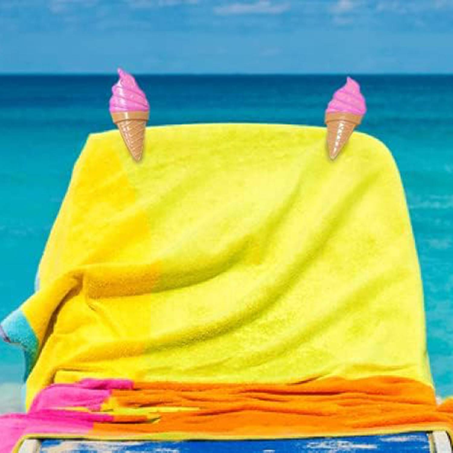 Plastic Ice Cream Beach Towel Clip 3