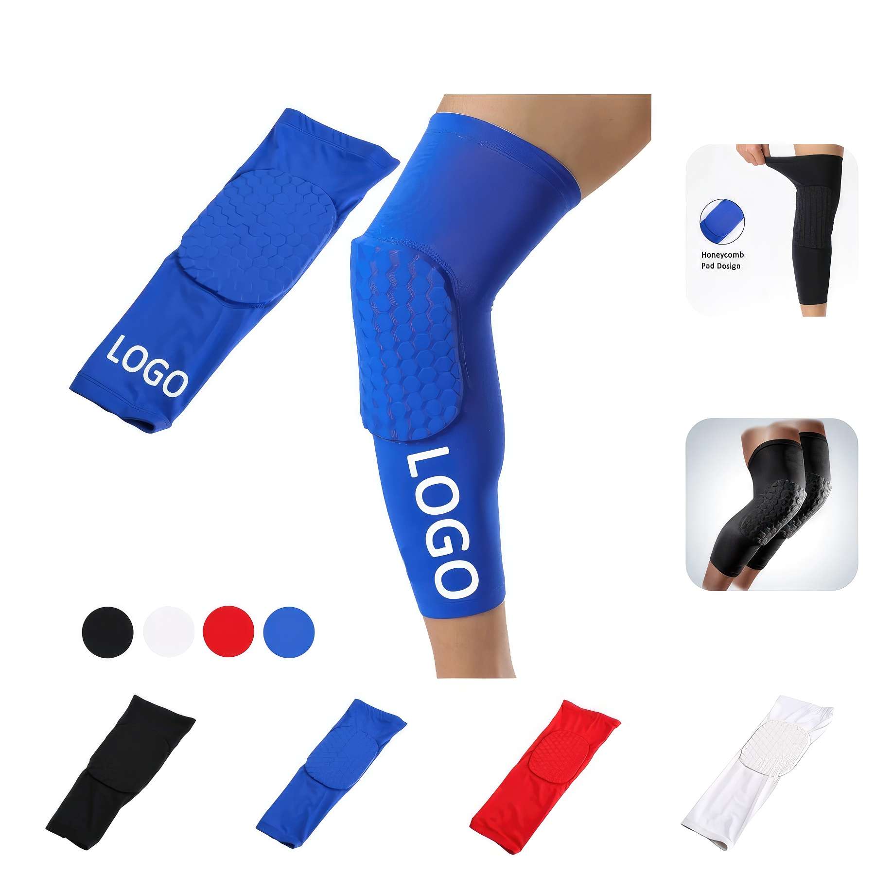 Custom Knee Brace Pad & Support Compression Leg Sleeve 3