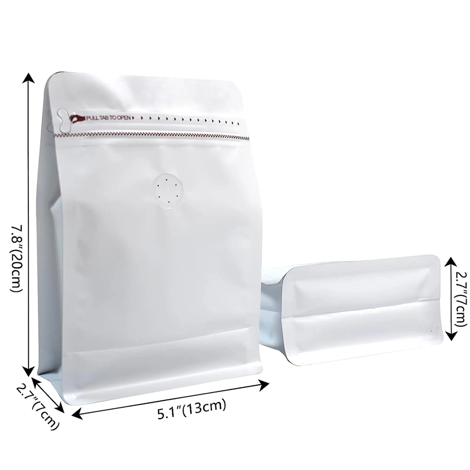 Stand Up Coffee Bean Pouch Zipper Packaging Bag 8