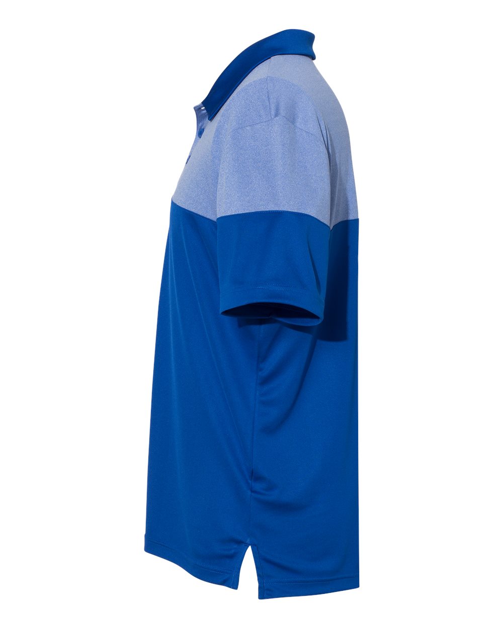Men's Heathered 3-Stripes Colorblocked Polo - A213 12