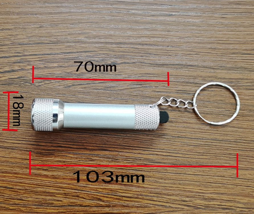 Aluminum and features Keychain Light 2
