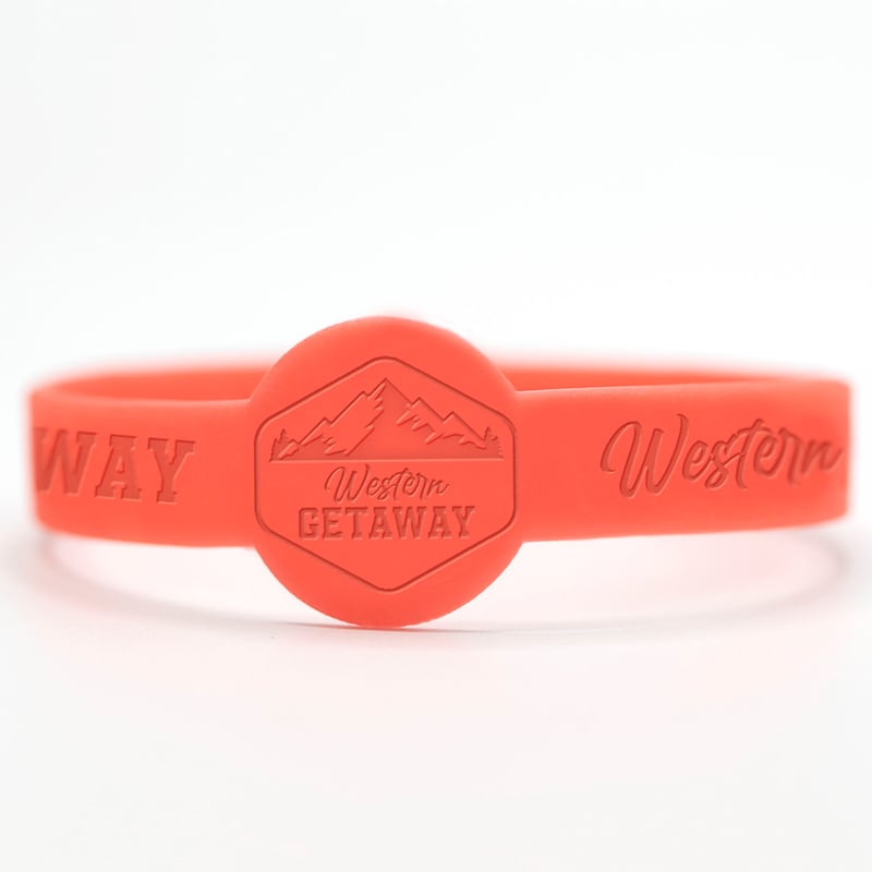 1/2 Inch Debossed Figured Wristbands 231