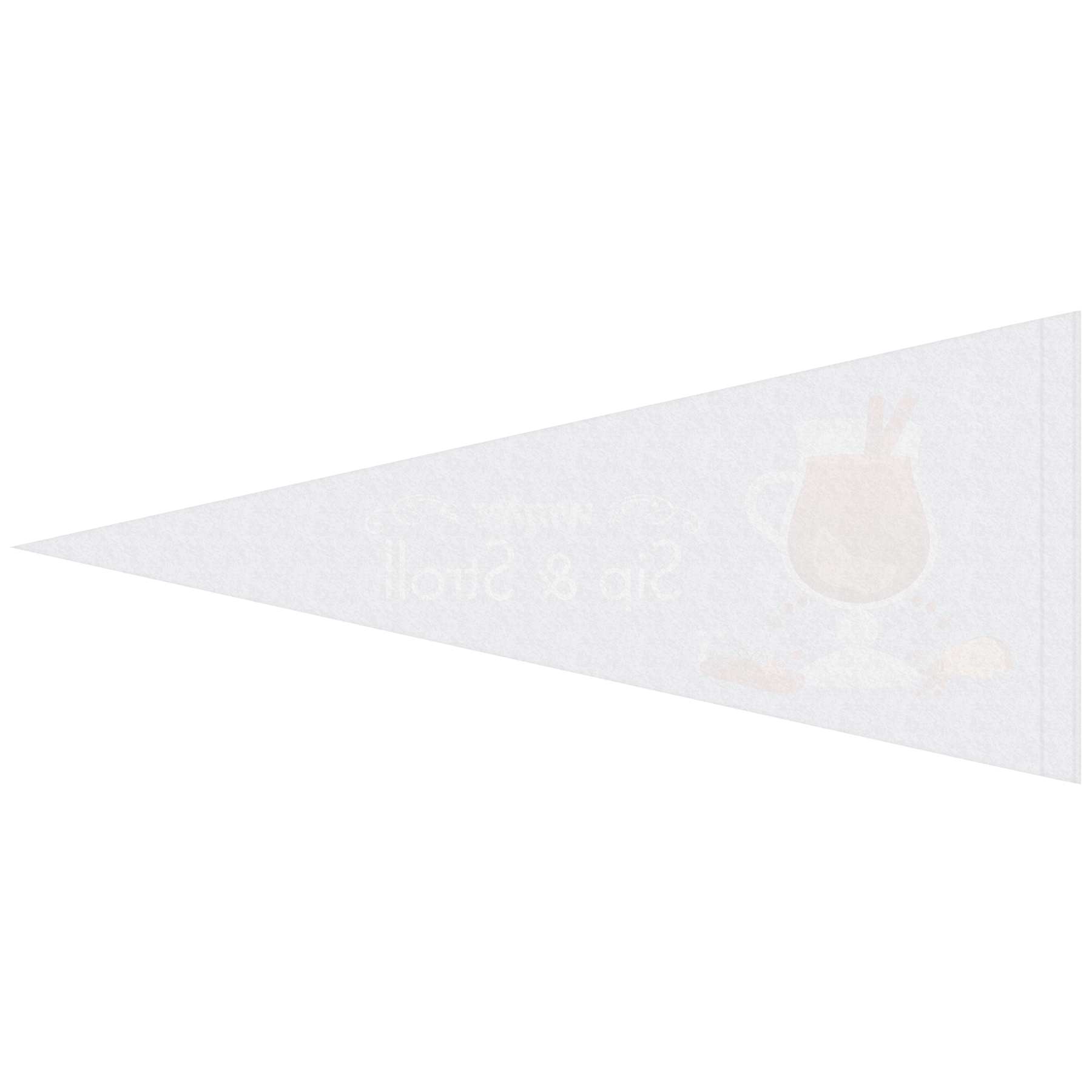 8" x 18" Digitally Printed Single Sided Custom Felt Pennant 9