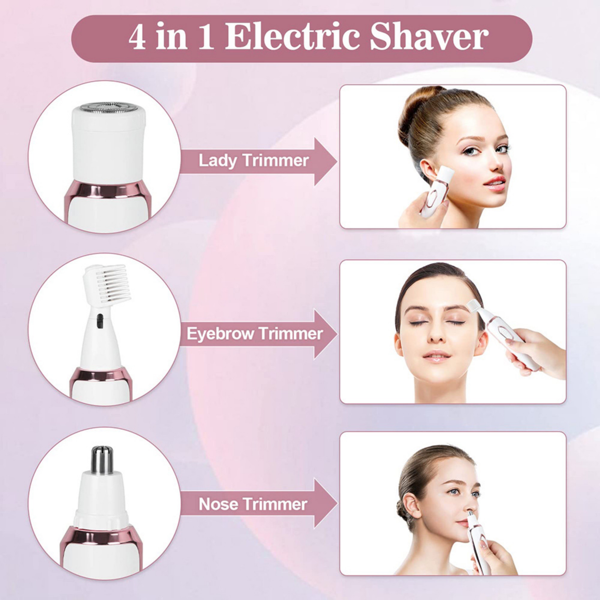 4-in-1 Lady Shaver Kit 7