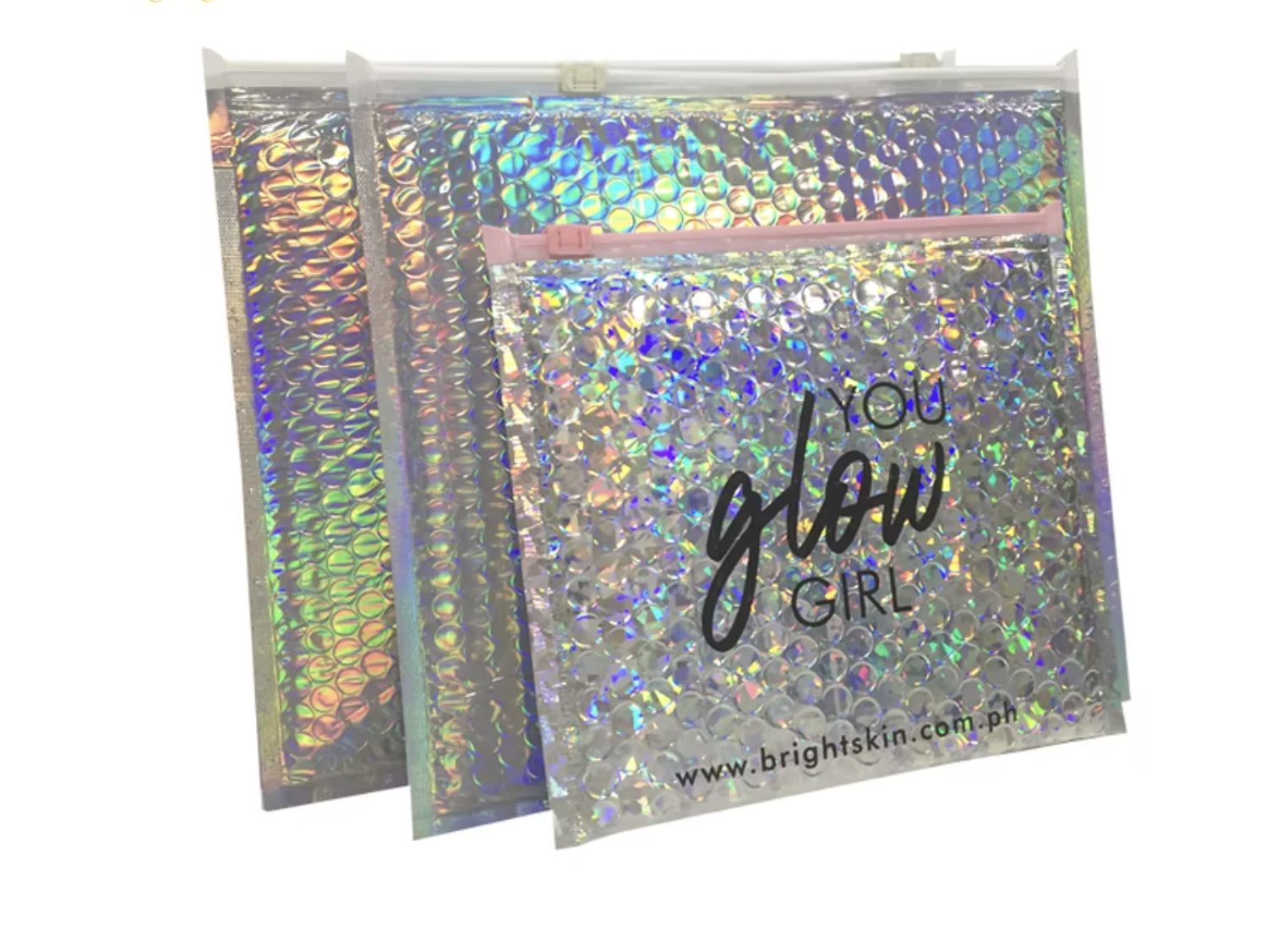 Zipper Bubble Bag for Cosmetic Lips Slider Pouch 2