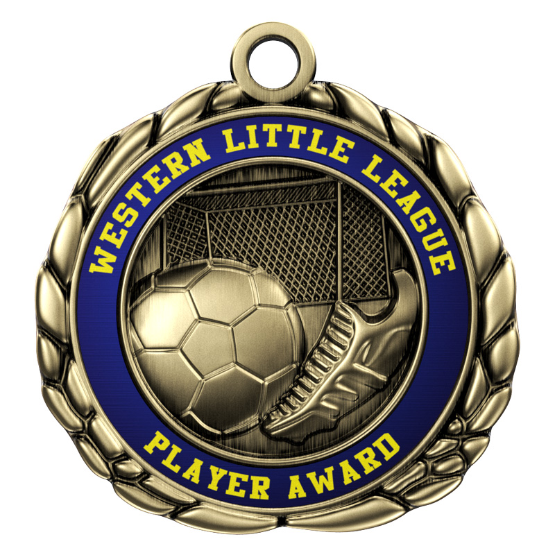 Express Vibraprint™ Soccer Quali-Craft Medallion (2-1/2") 2