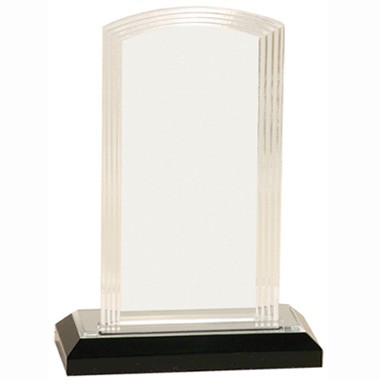 8 INCH SILVER STEP ARCH IMPRESS ACRYLIC TROPHY 2