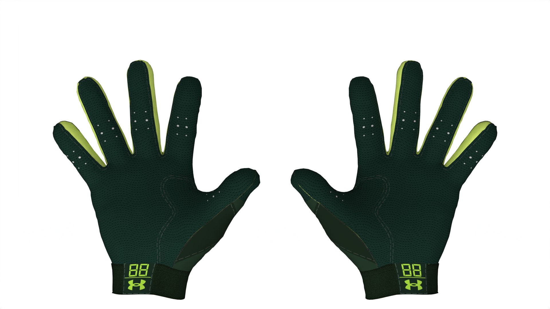 UA Clean Up Boys' Batting Gloves 7