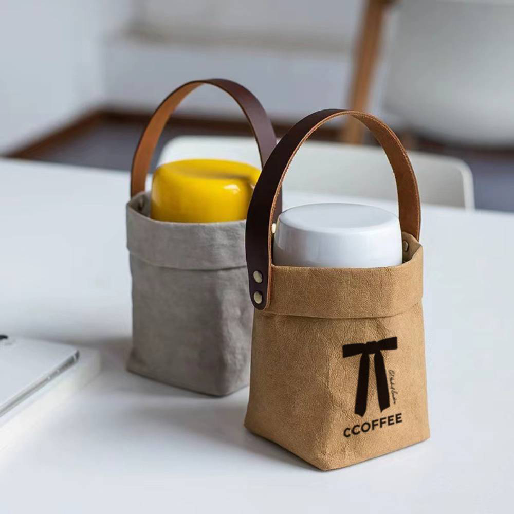 Washable Kraft Paper Cup Bag 2