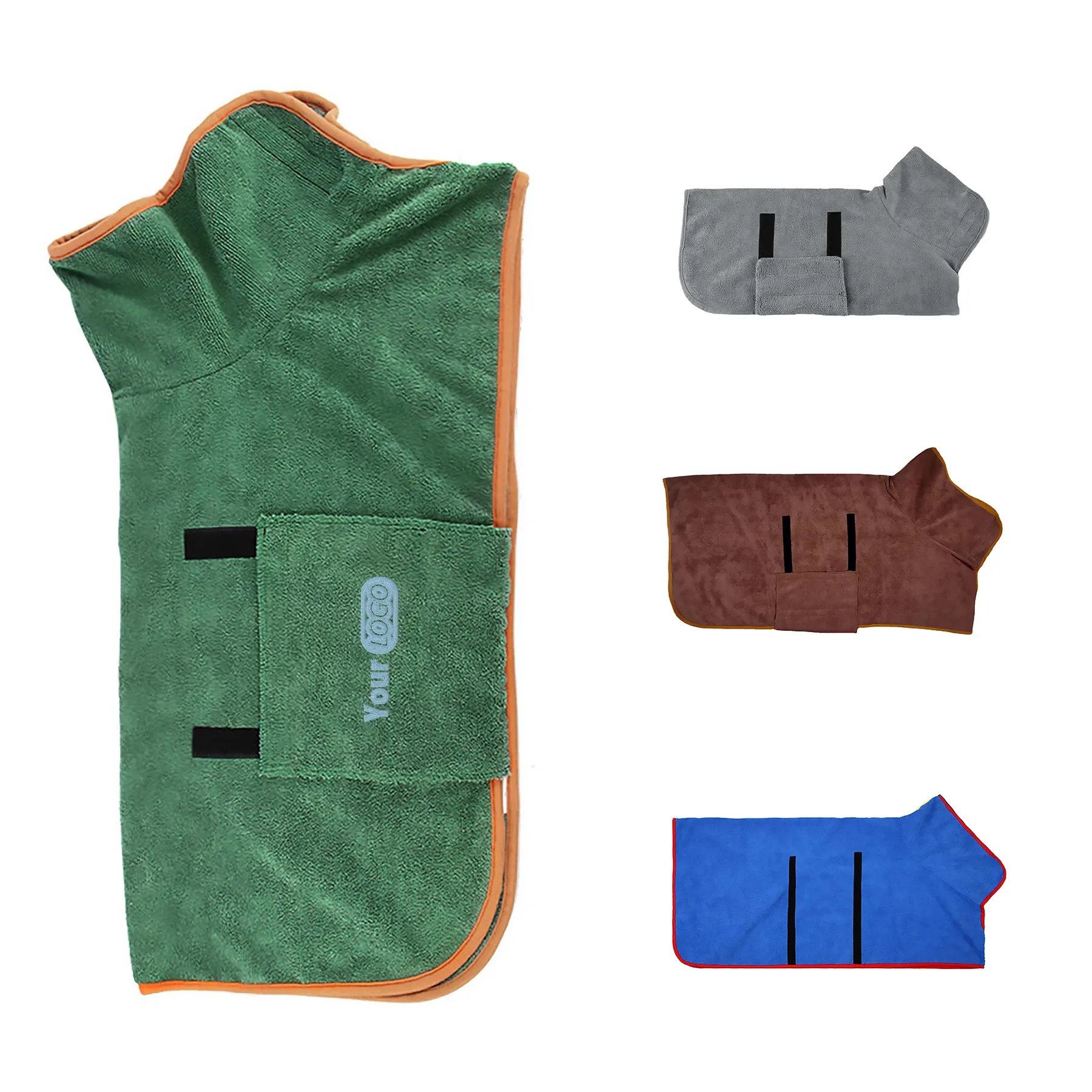 Microfiber Cloth Quick Drying Pet Dog Bathrobe 5