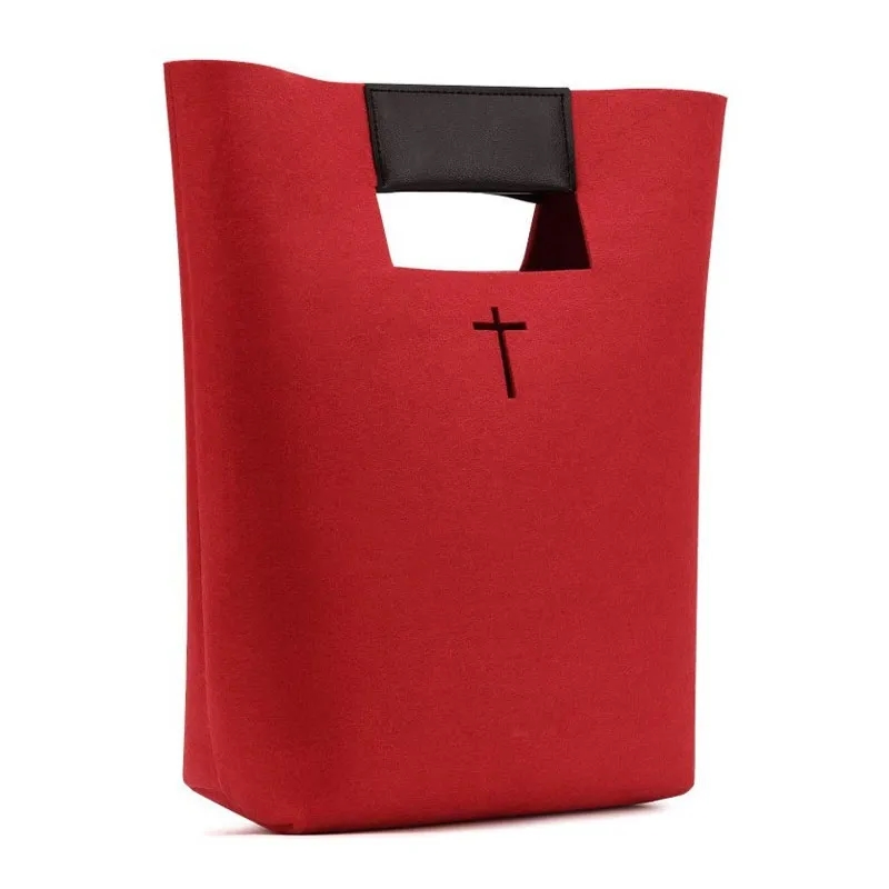 Felt Bible Cover Christian Church Handbags 3