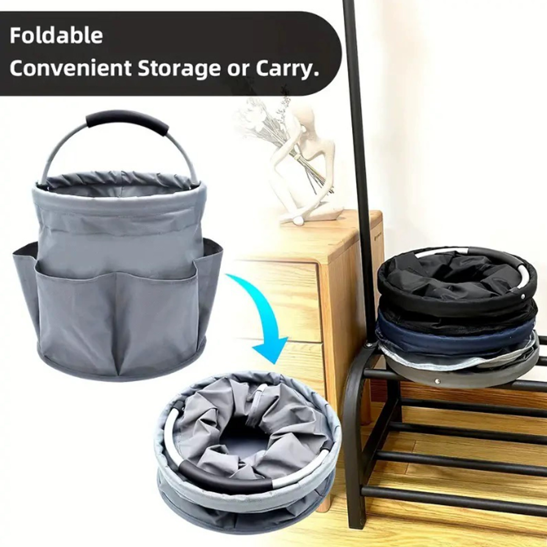 Foldable Outdoor Tote Basket 3