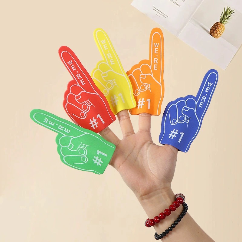 Custom Mini Foam Cheer Fingers Gloves 2