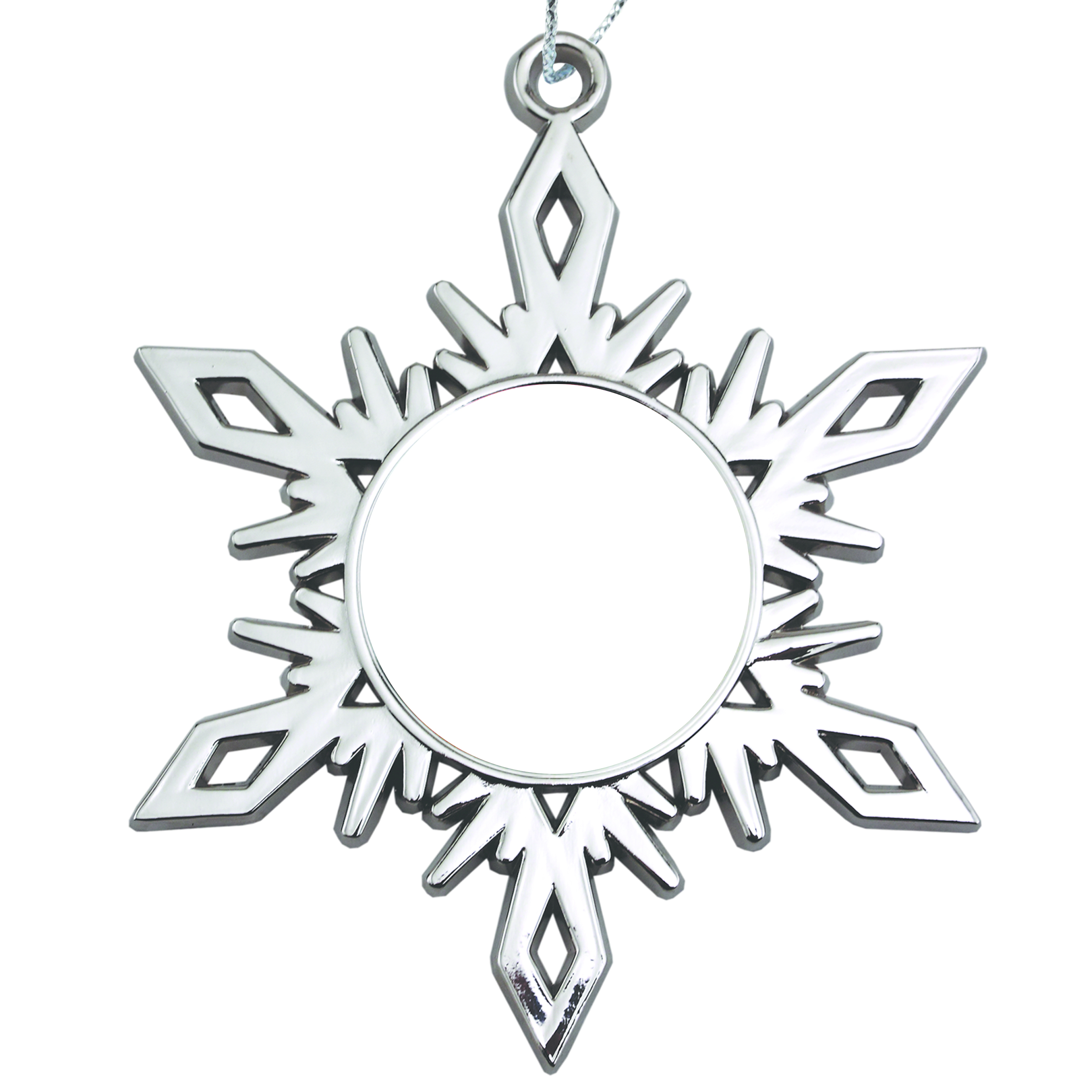 Nickel Snowflake Holiday Ornament 6
