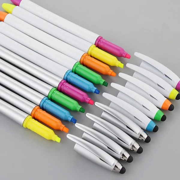 Imprinted Stylus Highlighter Pen Combos 4