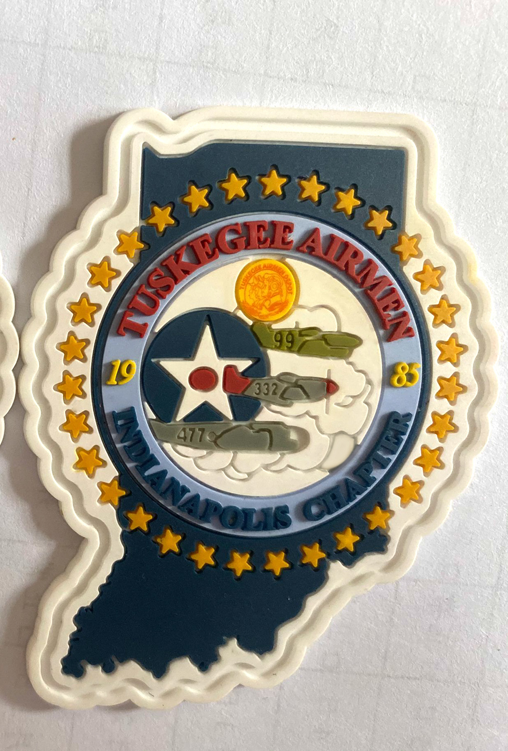 Custom 2D Silicone Label/Patch Orient Made 1