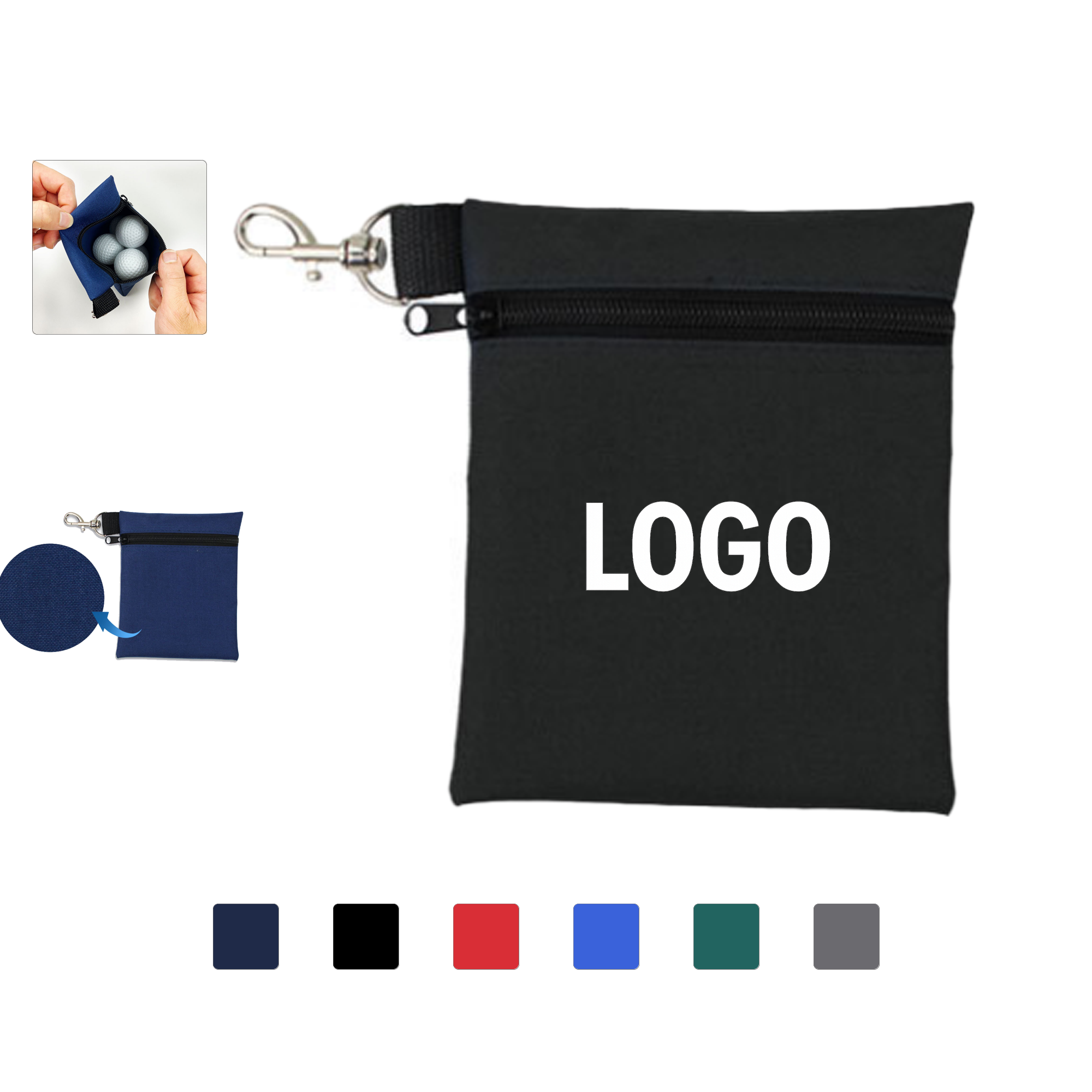 Durable Golf Ball Carry Pouch 2