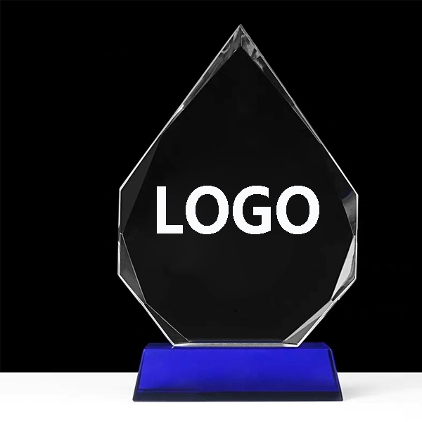 Optical Arrowhead Award on Blue Crystal Base 2