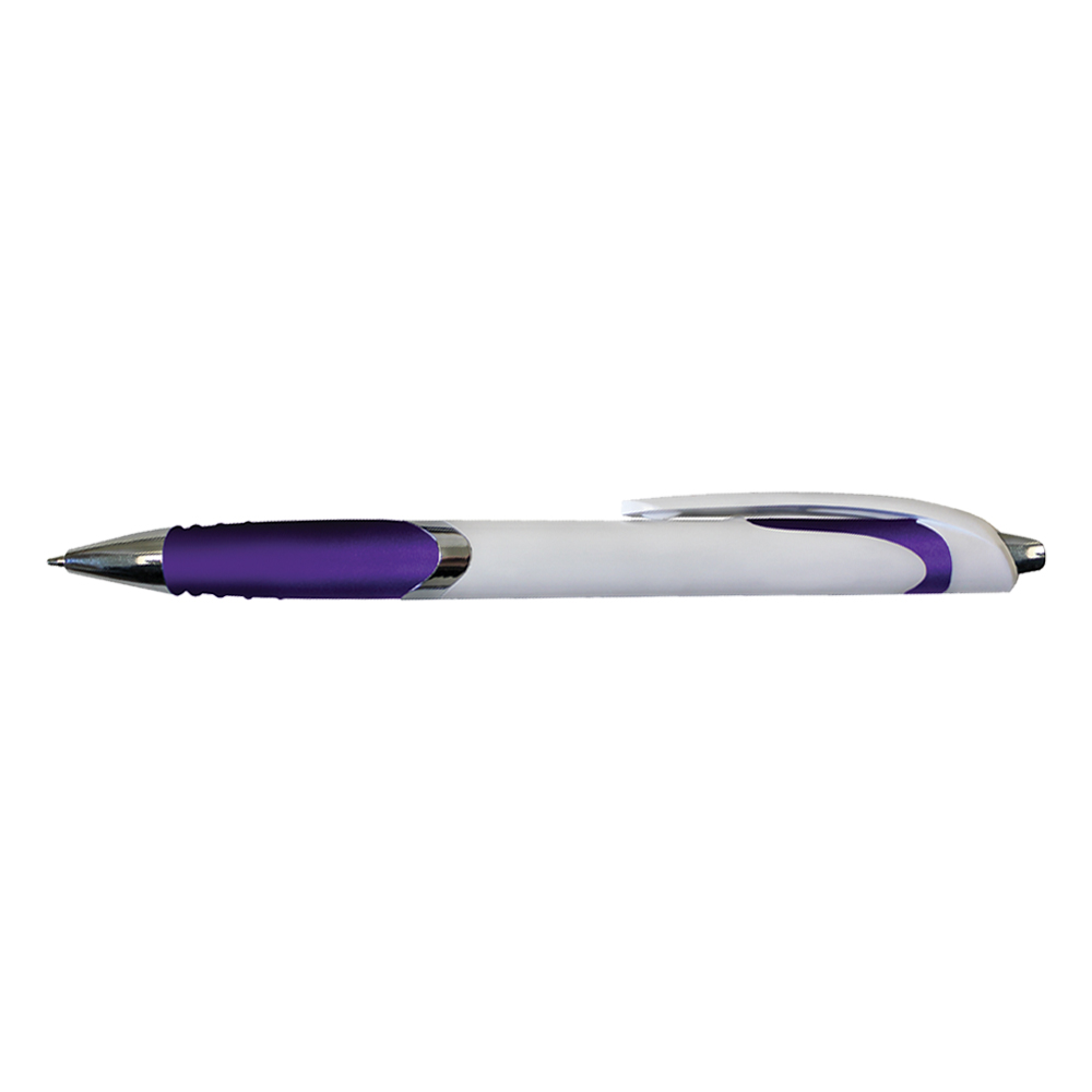 White Crest Grip Pen 17