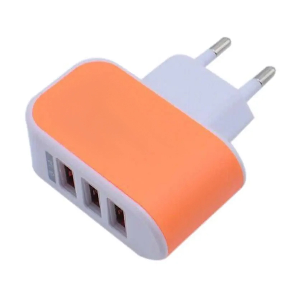 TriCharge ColorPop 3-Port USB Travel Charger 4