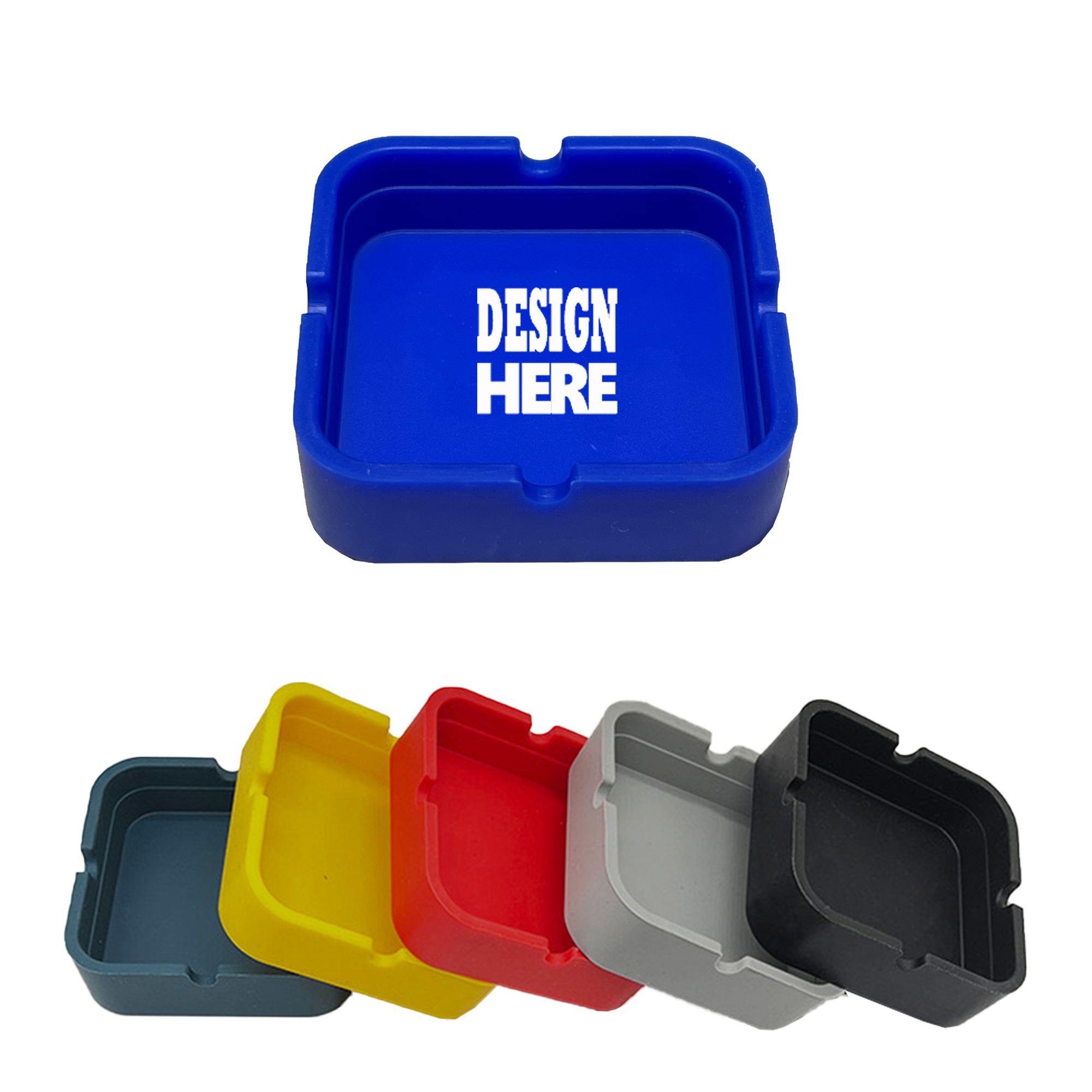 Heat-Resistant Square Silicone Ashtray 2