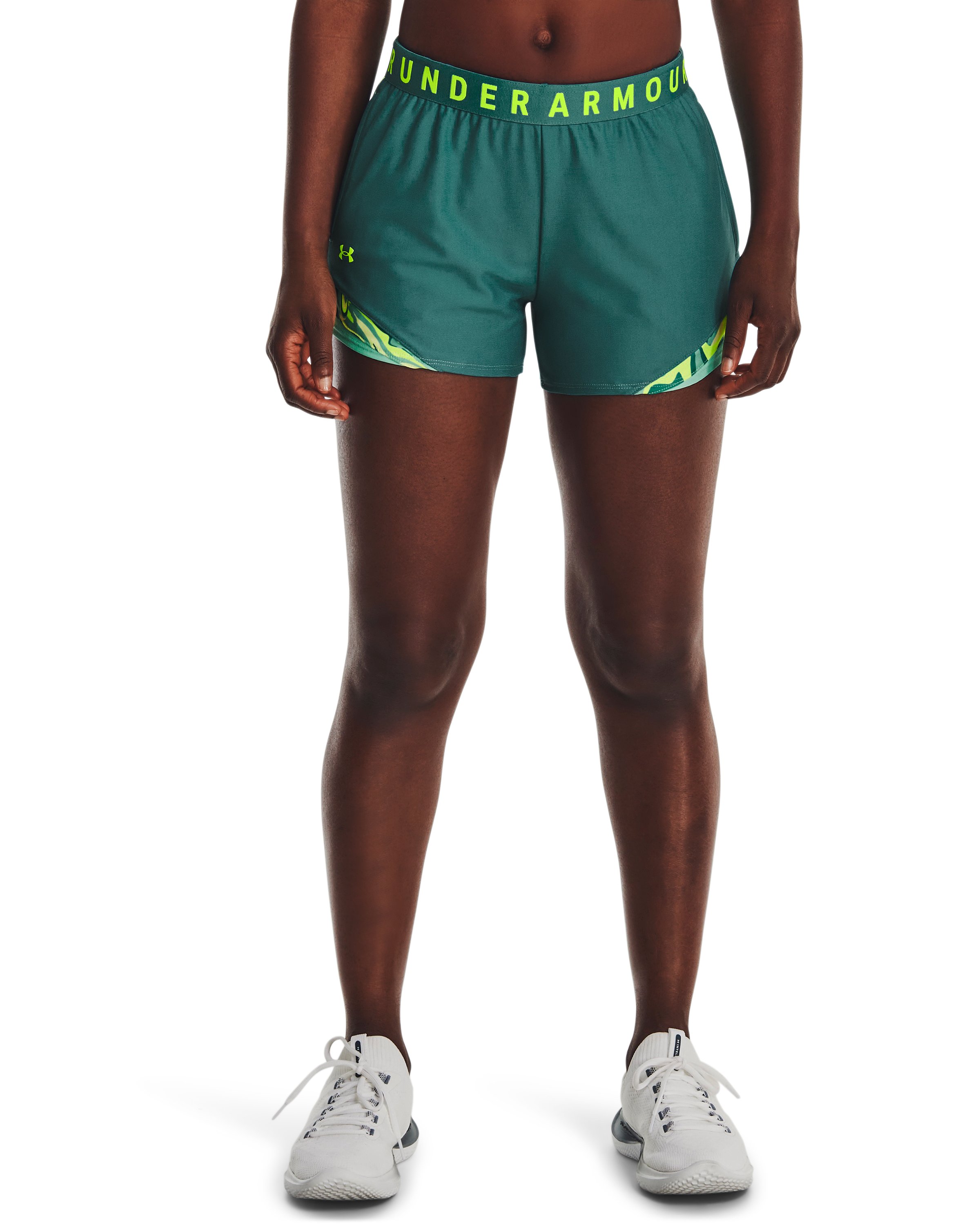 UA Play Up Tri Color Women's 3 Shorts 18