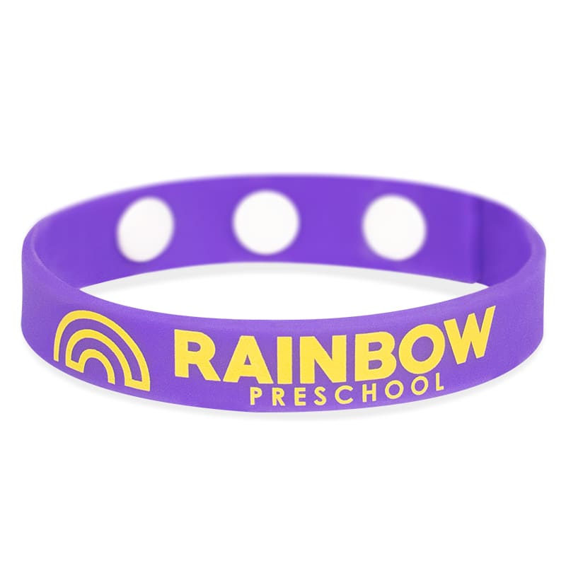 Printed Silicone Adjustable Wristbands 215