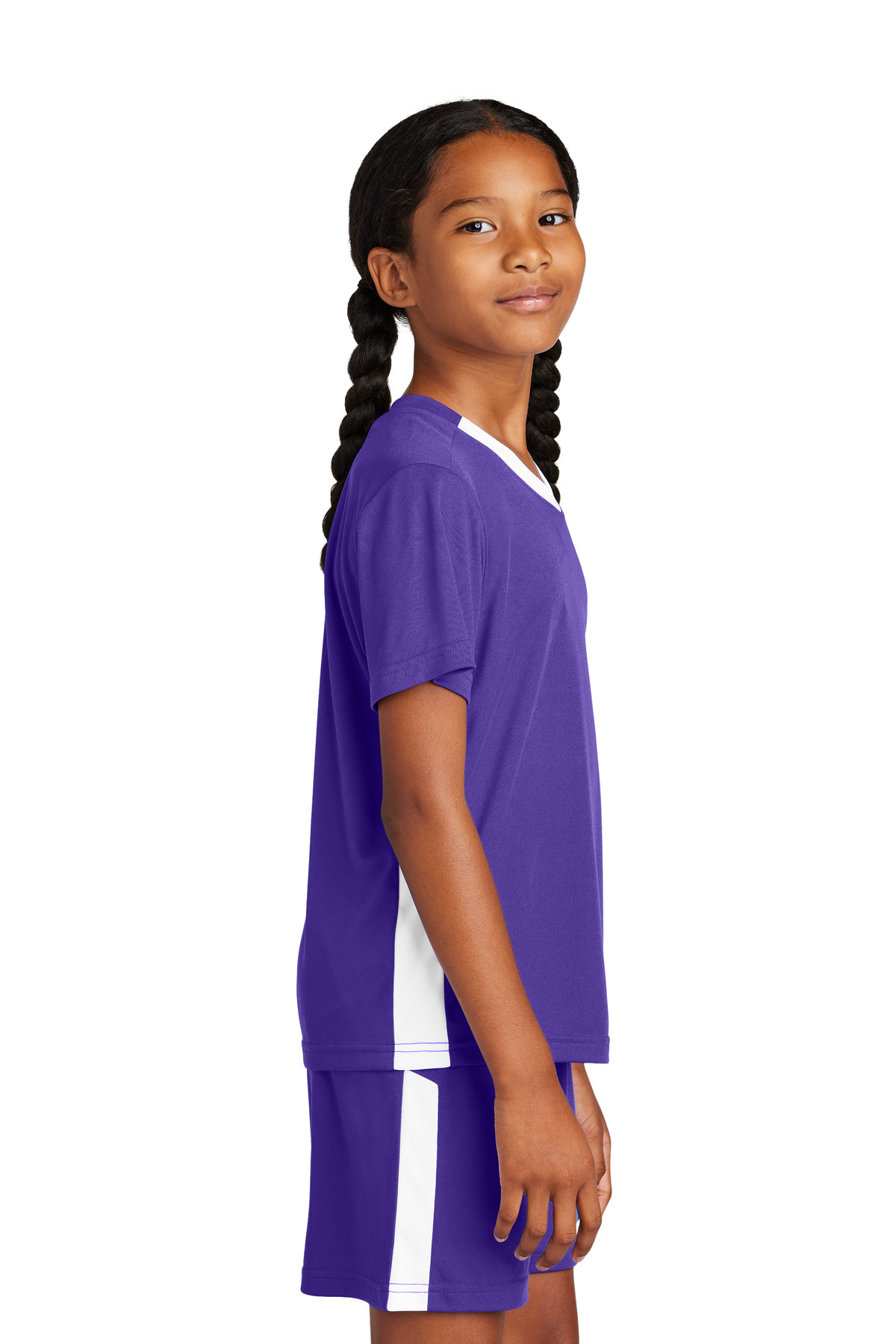 Sport-Tek Youth Competitor United V-Neck YST101 50