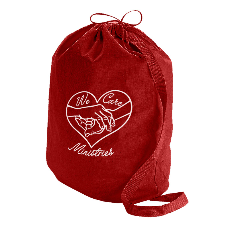 Canvas Drawstring Laundry Bag - Small 6