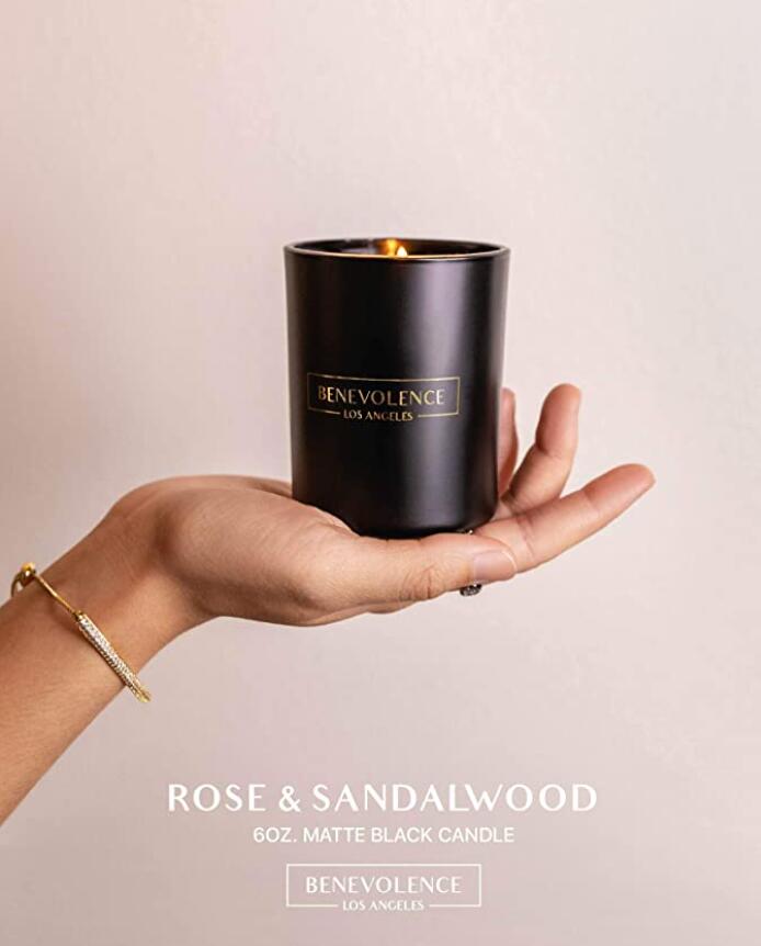 6OZ Premium Rose & Sandalwood Candles 5