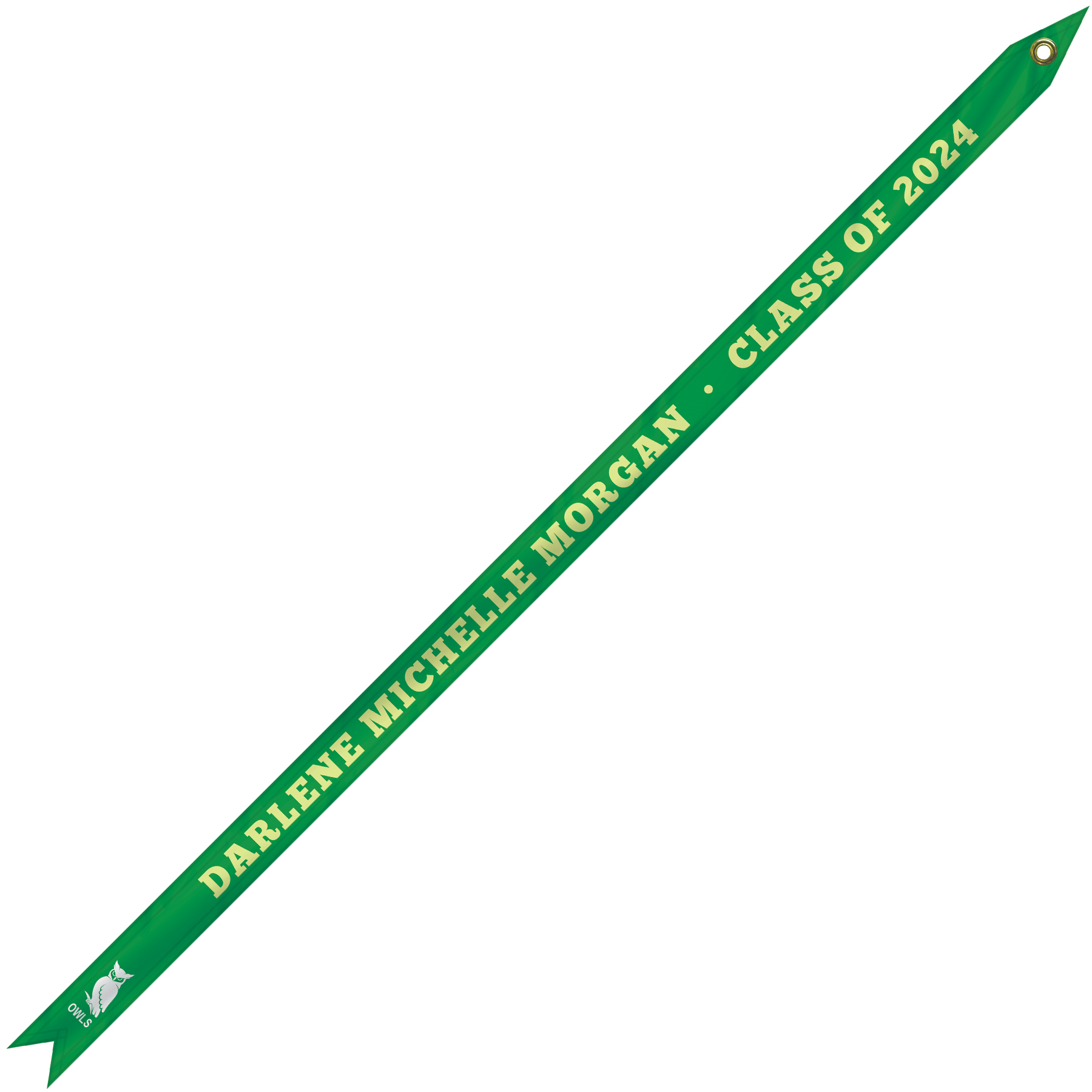 1 3/8" x 36" Custom Printed Nylon Streamer 1