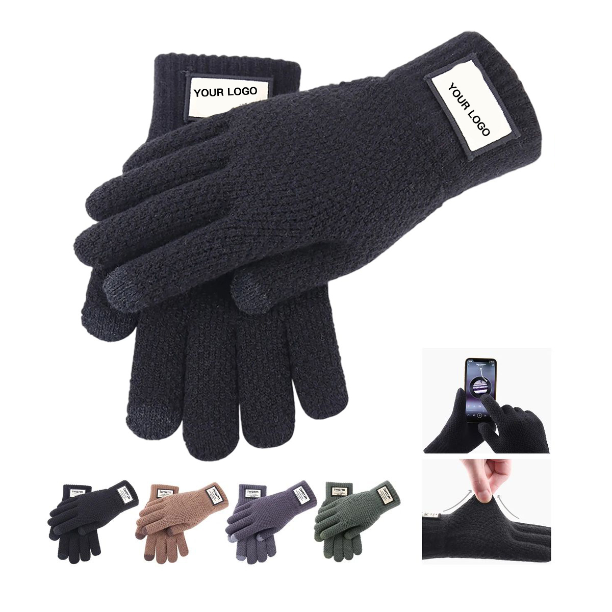 Winter Acrylic Touchscreen Gloves 2