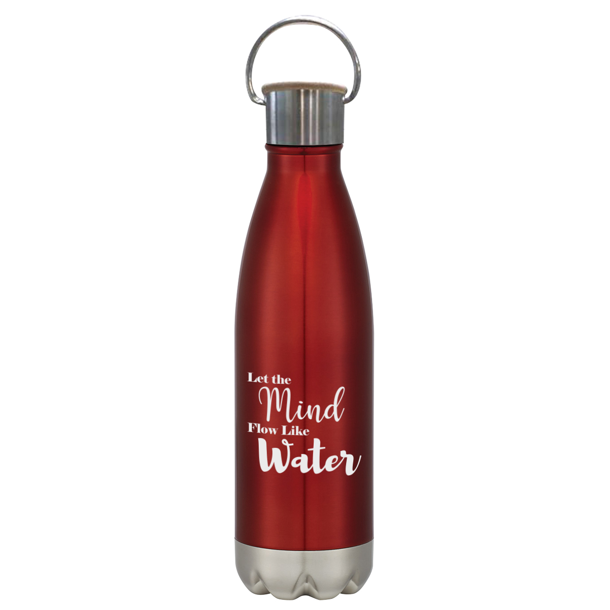 16 Oz. Swiggy Stainless Steel Bottle With Bamboo Lid, custom water bottle with logo imprint 8