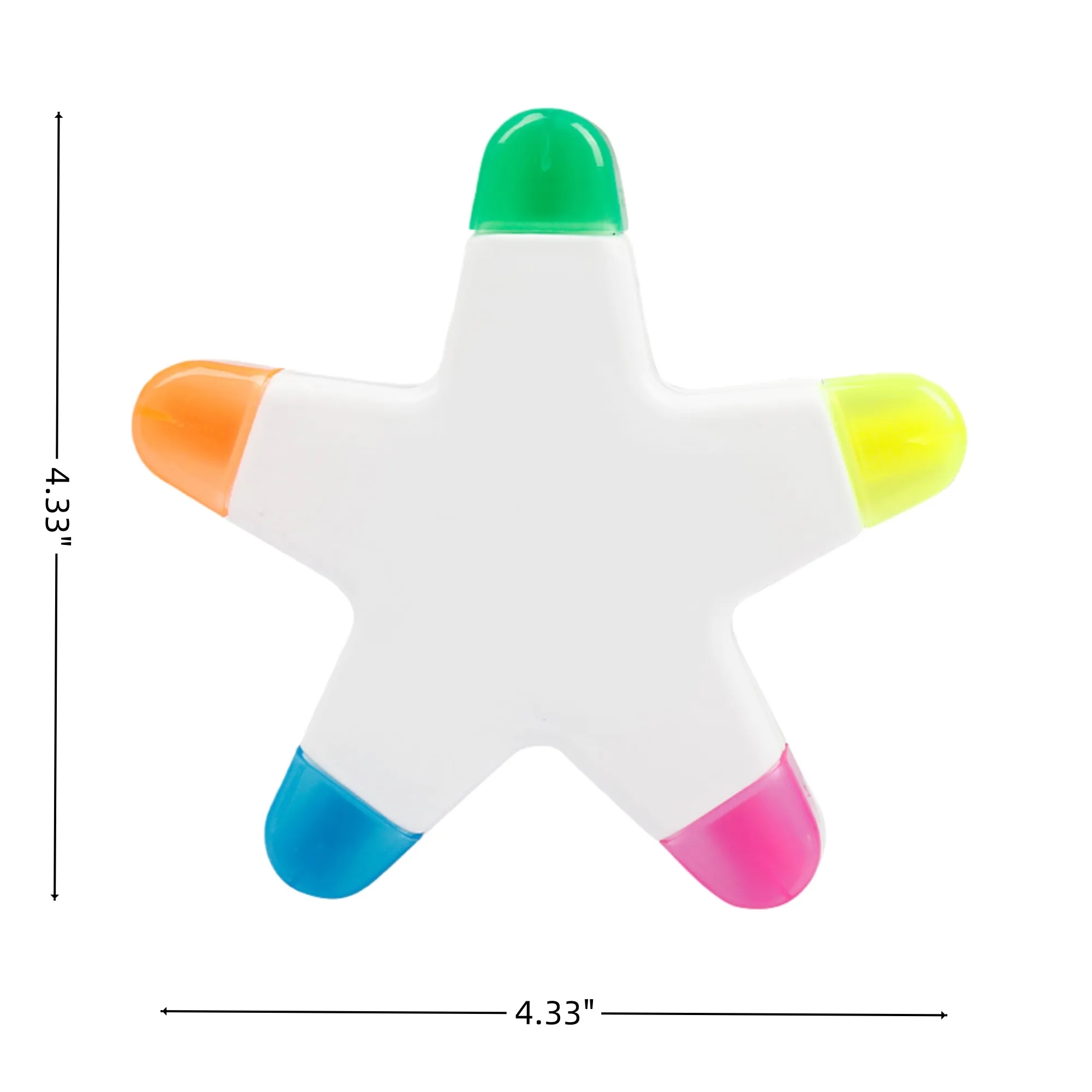 Star Shaped Highlighter 5 Colors Maker Multi-Color Pens 1