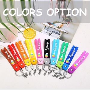 Charming Good Luck PVC Keychain Ring 1