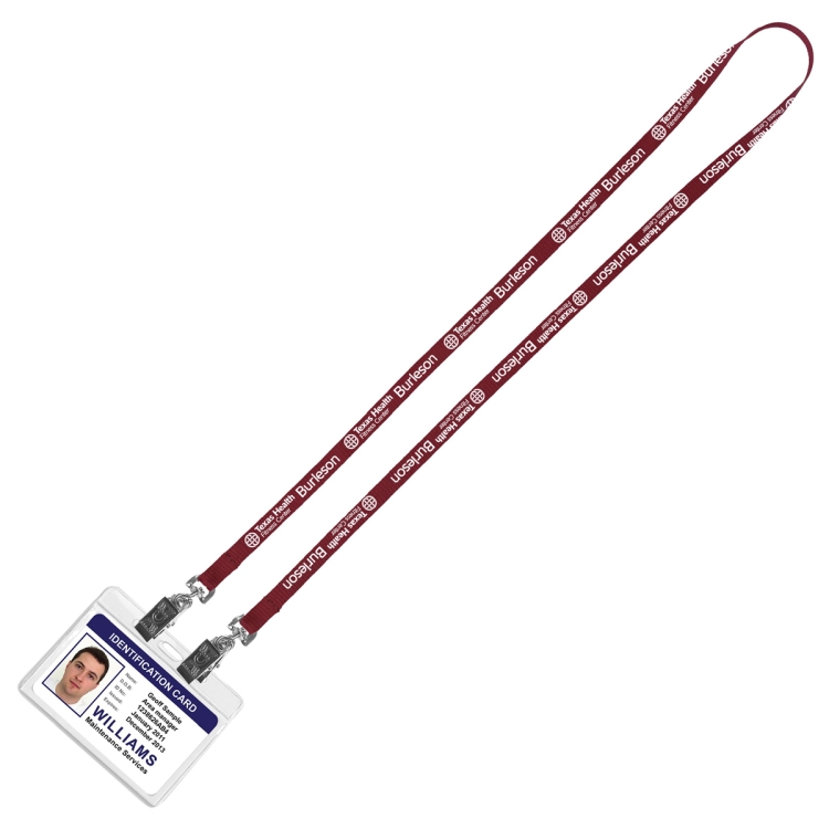 "CULVER" 3/4" Width Dual Attachment Silkscreen Polyester Lanyard 2