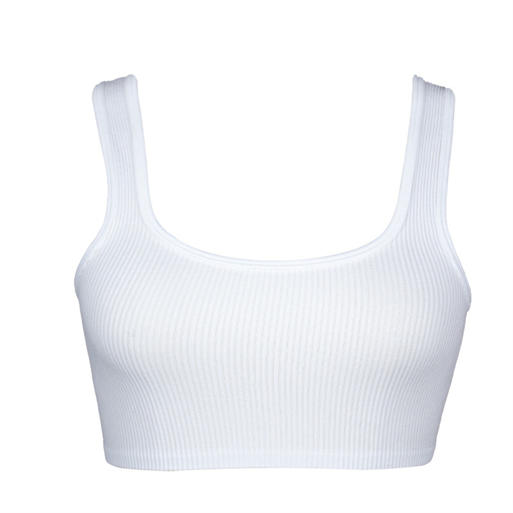 Womens Ribbed Longline Sports Bra 4