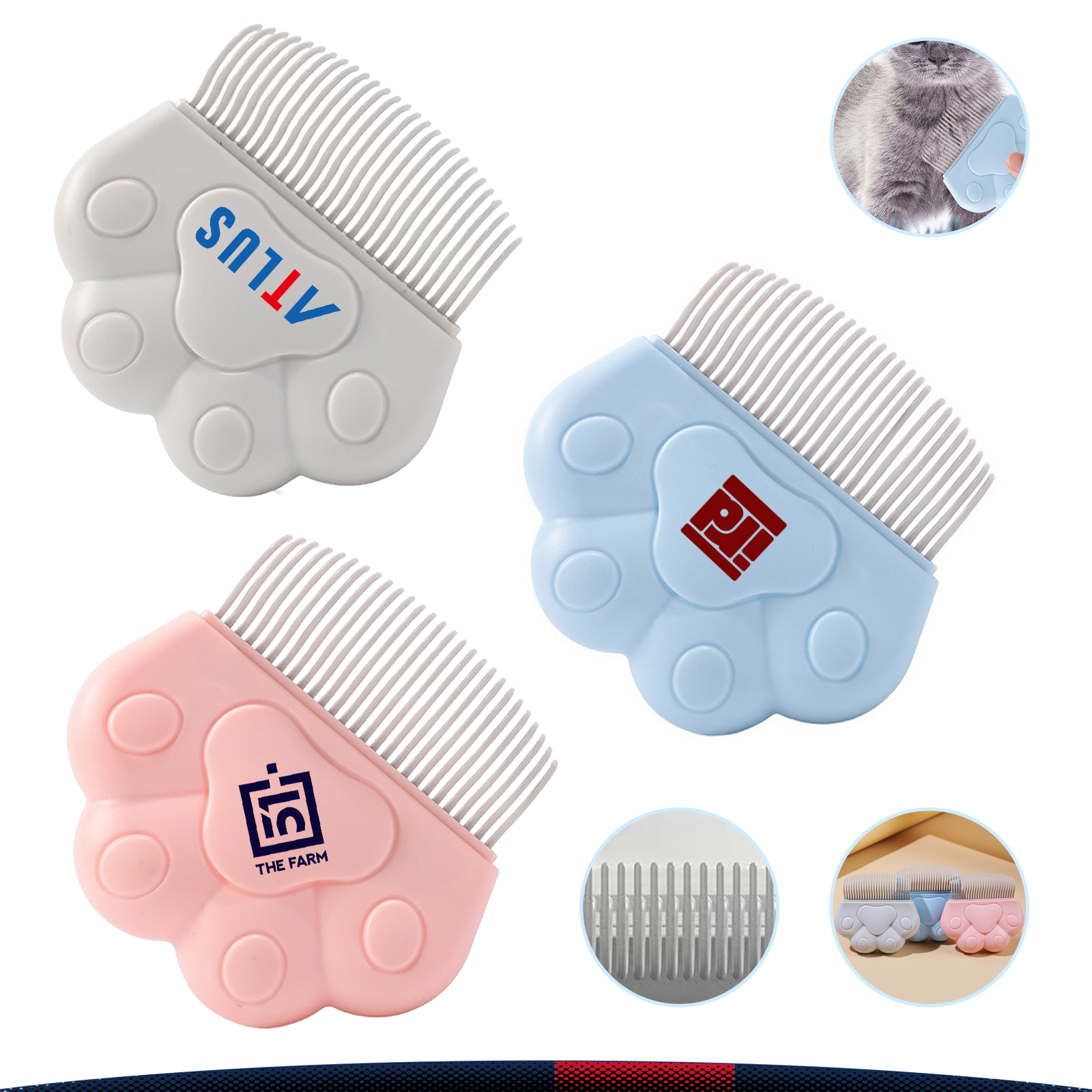 Cat Paw Pet Grooming Brush 3