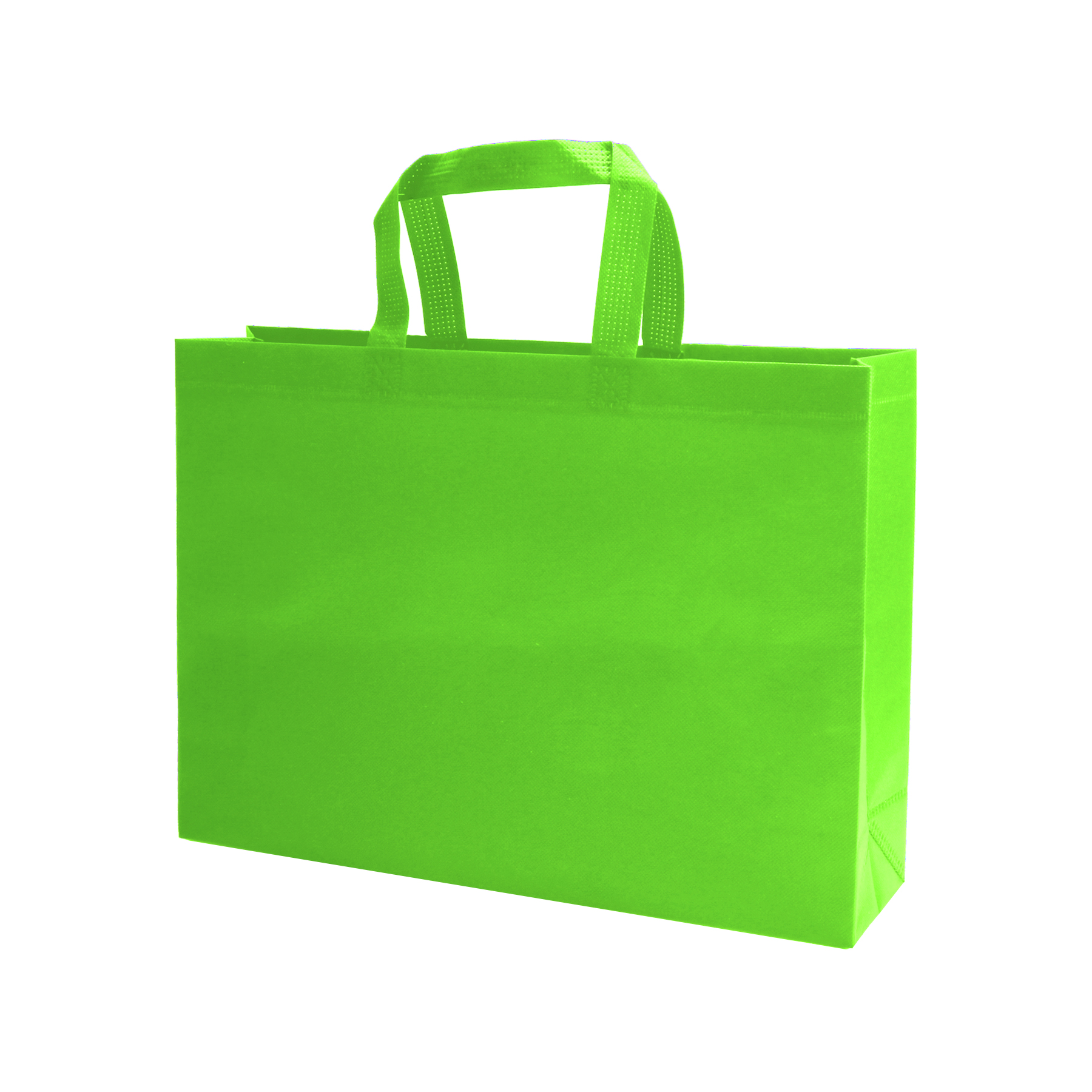 Heat Sealed Non-Woven Shopping Tote Bag(16''X12''X4'') 12