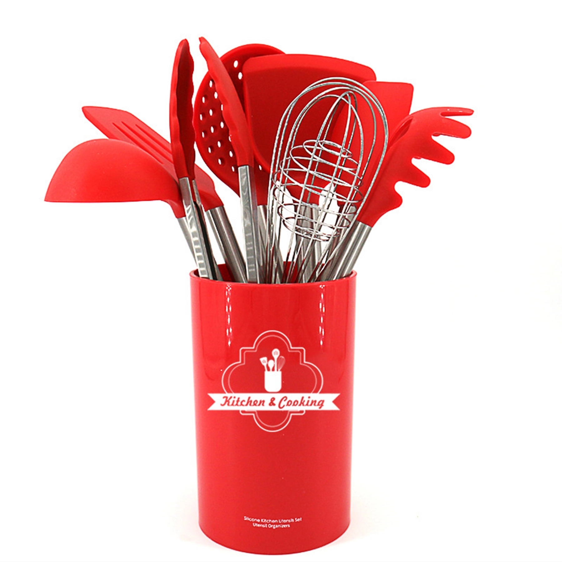 8Pcs Silicone Kitchen Cooking Utensils Tool Set 5