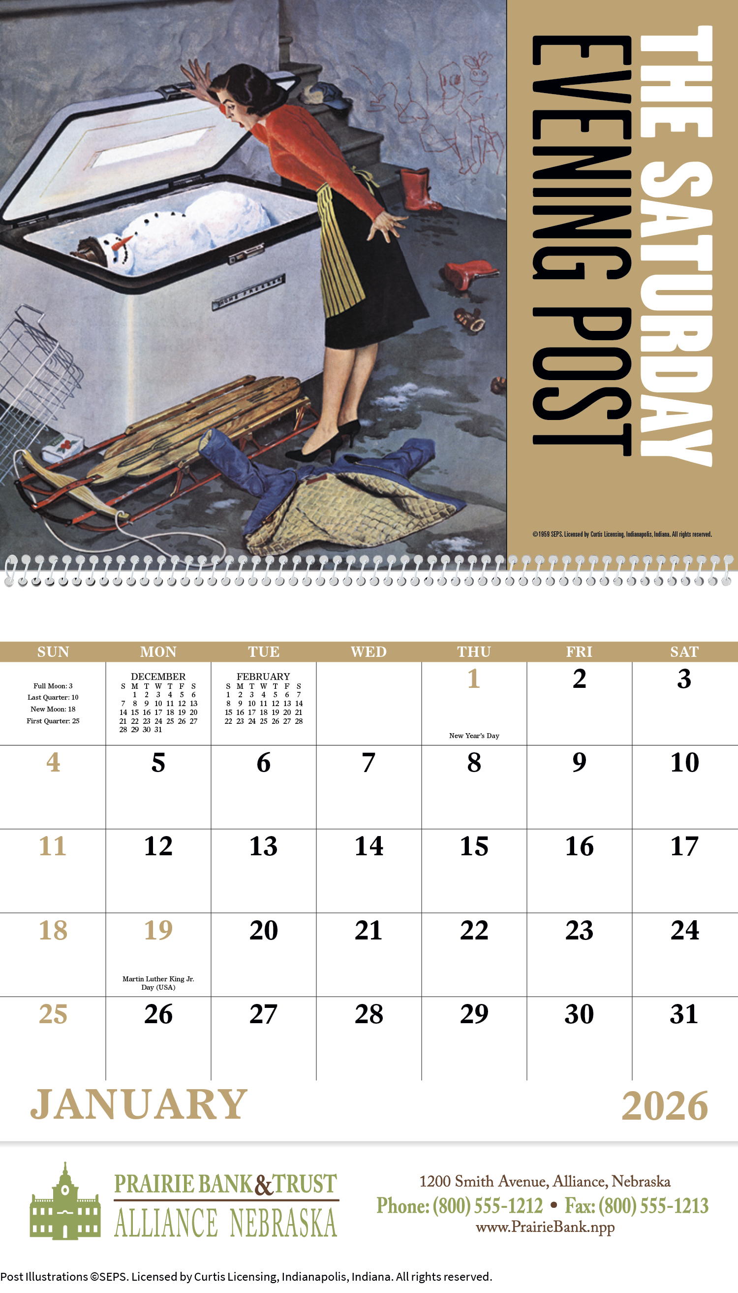 Good Value™ The Saturday Evening Post - Spiral Calendar 2