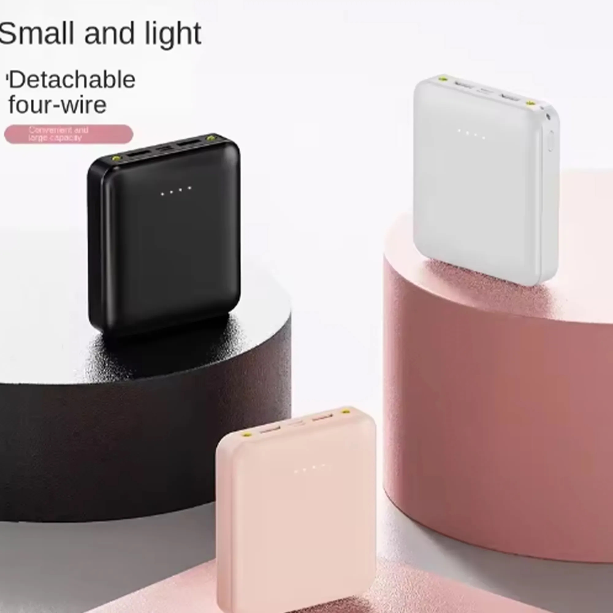 Power Bank with Built-In Cables 6