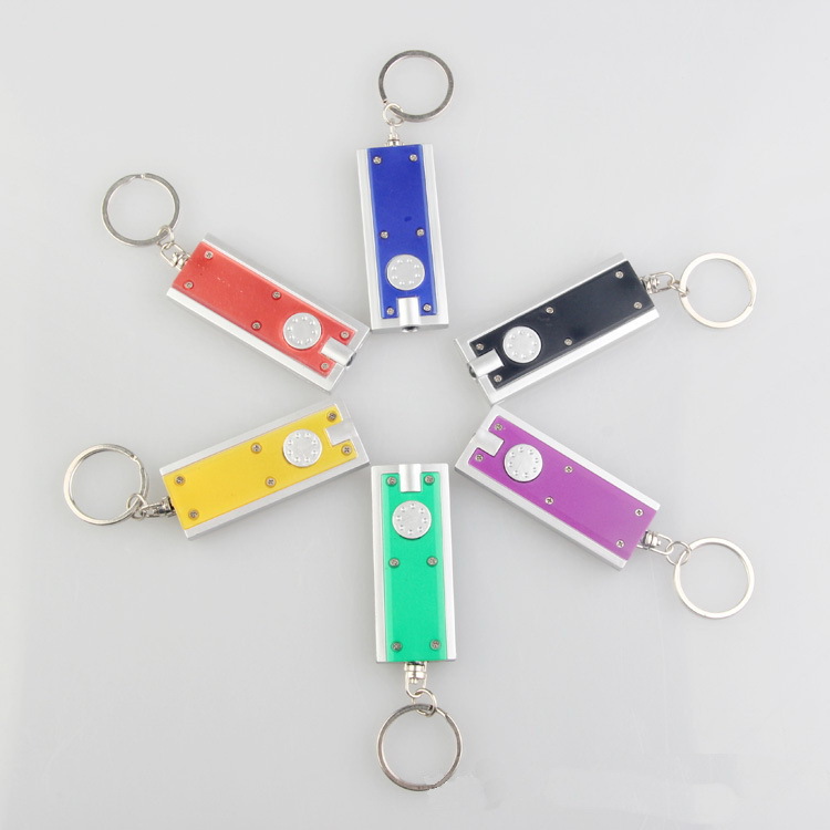 Rectangular LED Flashlight and Keychain 2
