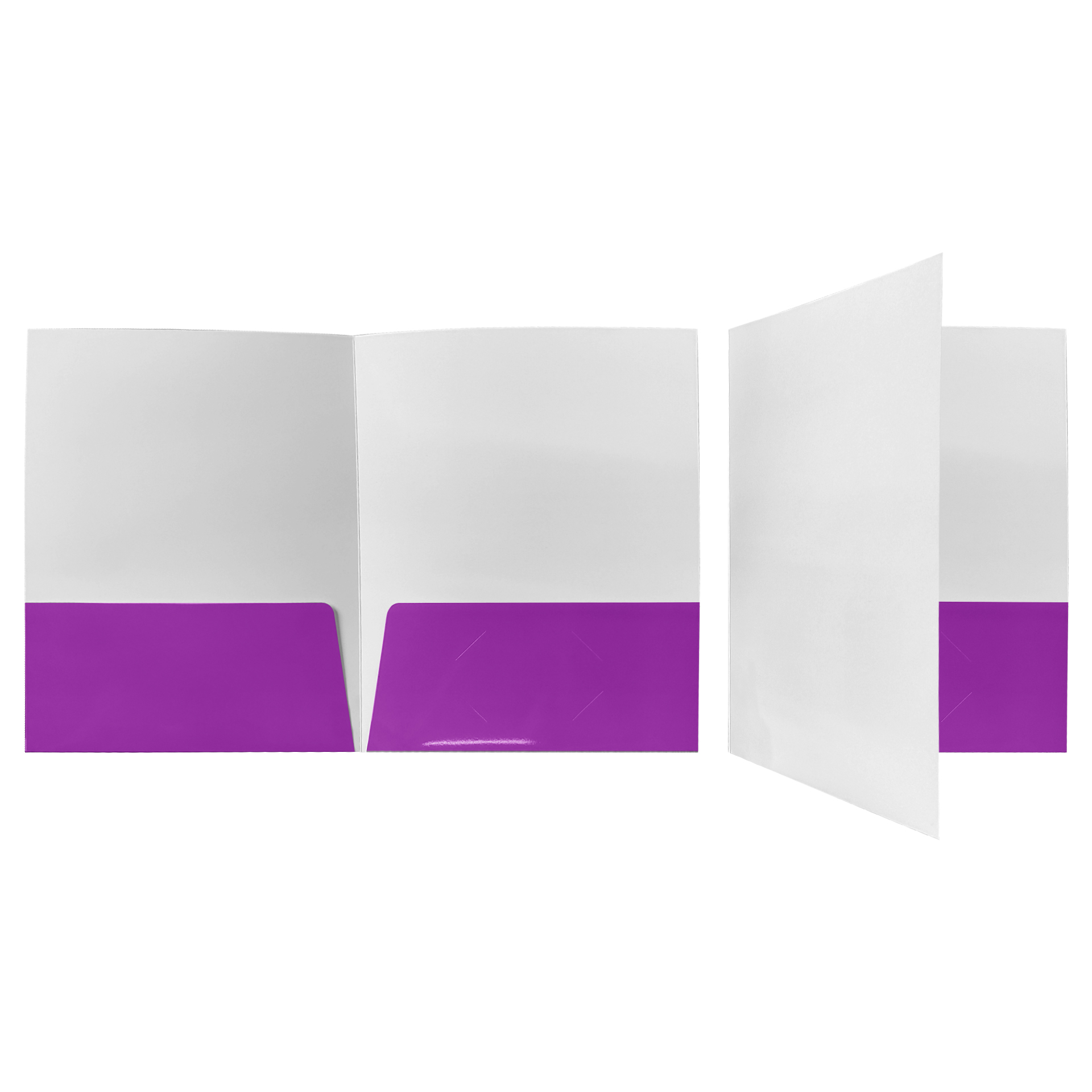250gsm White Paper Card Folder With UV Gloss For A4 Paper 10